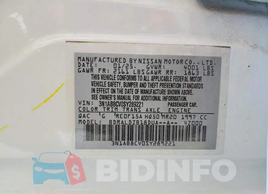 3N1AB8CV0SY289221 Photo# 12