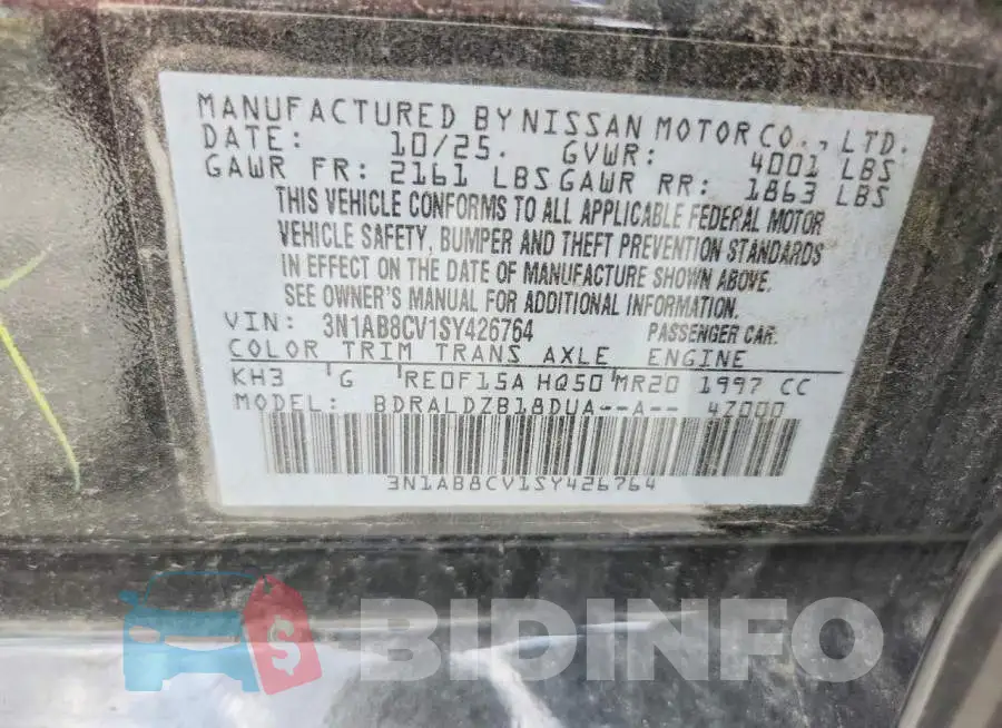 3N1AB8CV1SY426764 Photo# 12