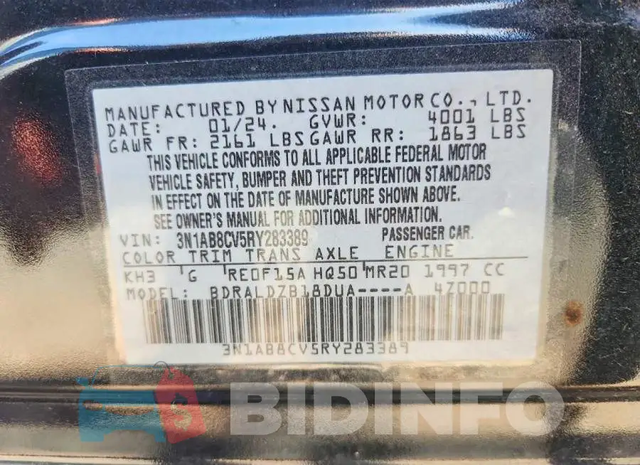 3N1AB8CV5RY283389 Photo# 13
