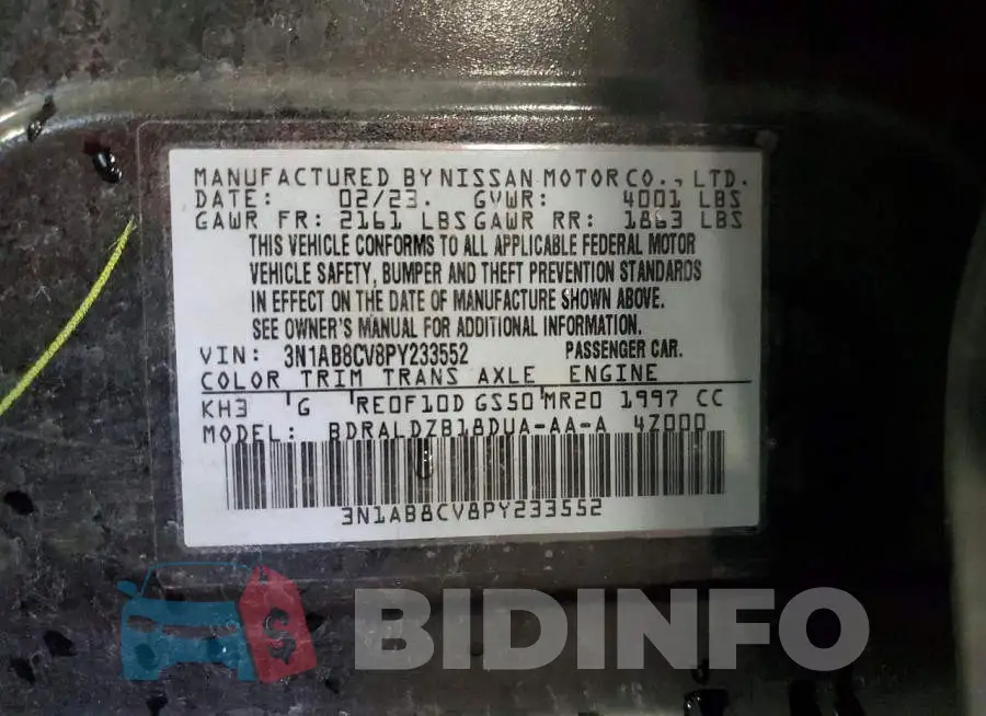 3N1AB8CV8PY233552 Photo# 13