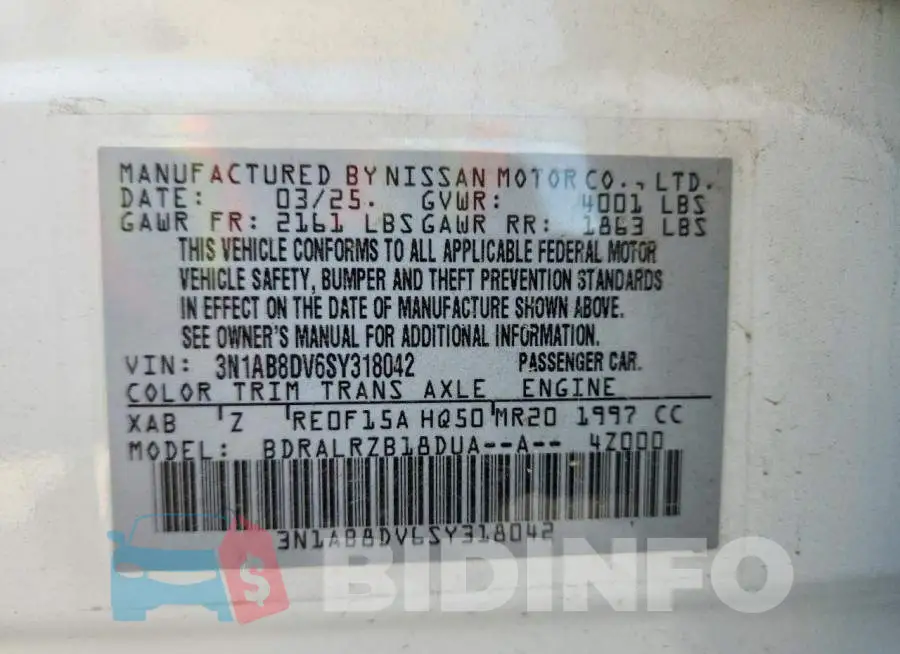 3N1AB8DV6SY318042 Photo# 13
