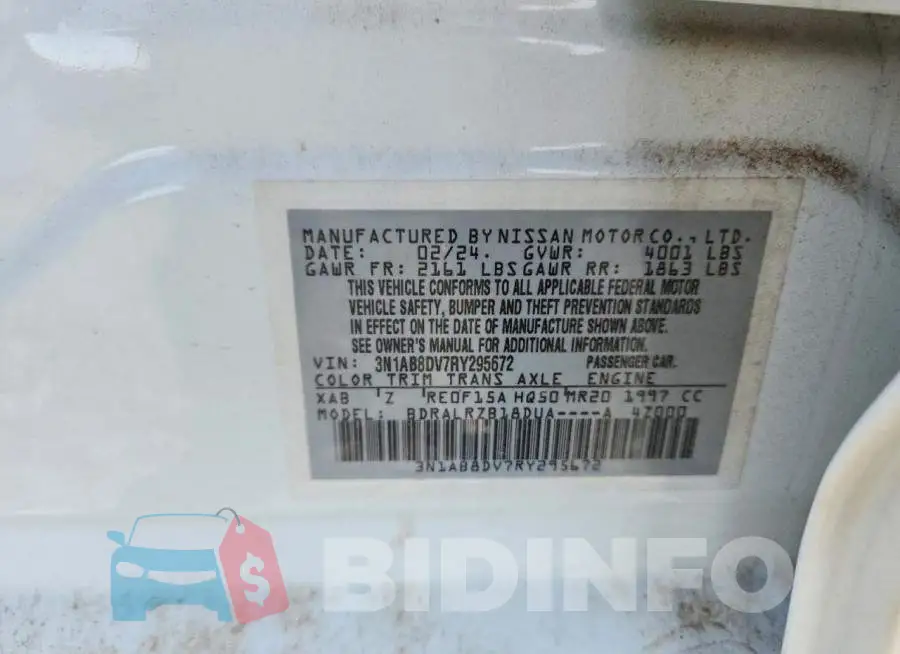 3N1AB8DV7RY295672 Photo# 12