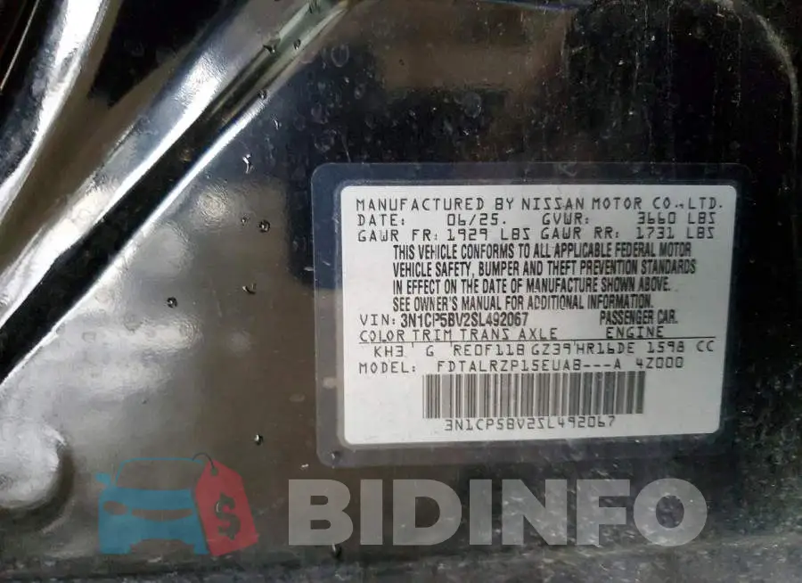 3N1CP5BV2SL492067 Photo# 13