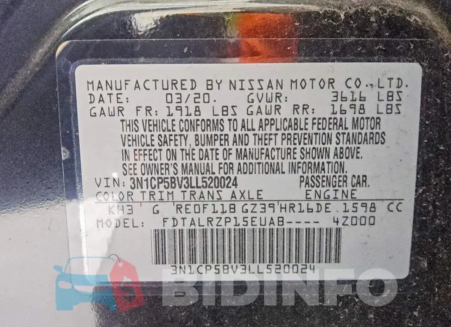 3N1CP5BV3LL520024 Photo# 12