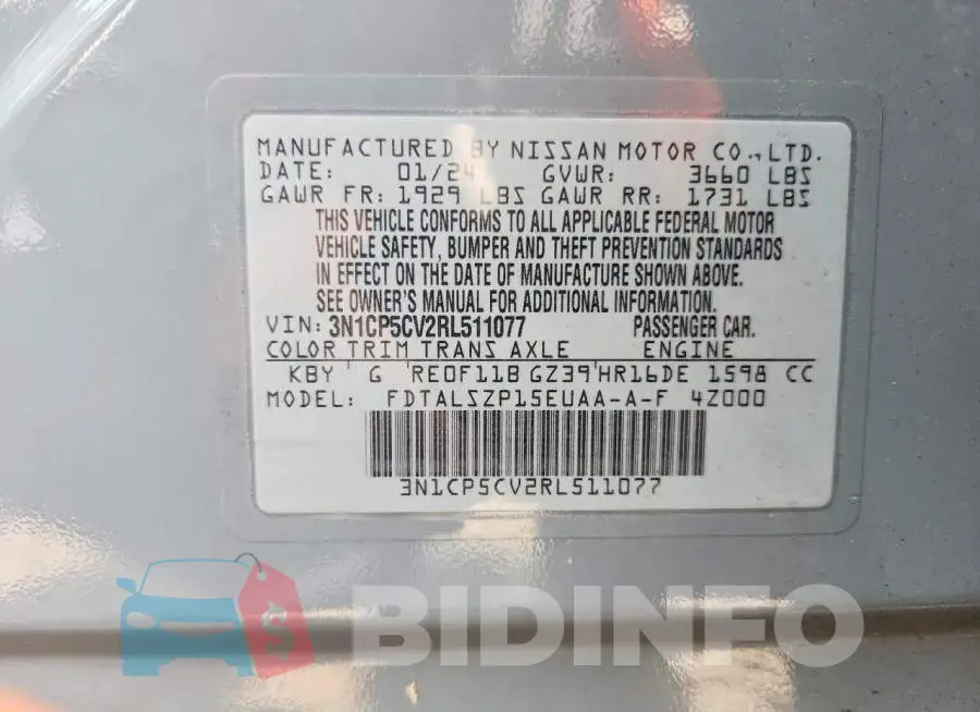 3N1CP5CV2RL511077 Photo# 12
