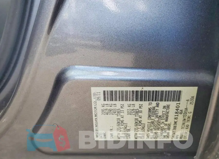 5N1AT3BB3MC818401 Photo# 14