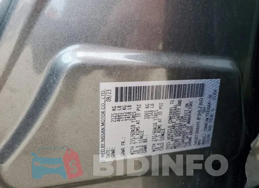5N1BT3BBXPC896280 Photo# 13