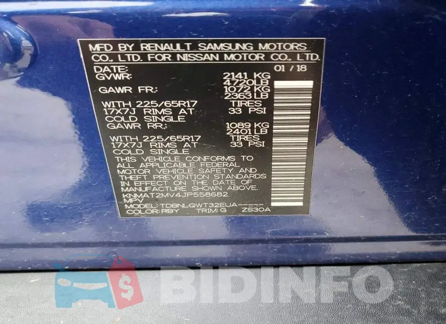 KNMAT2MV4JP558682 Photo# 13