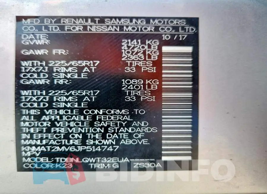 KNMAT2MV6JP514747 Photo# 14