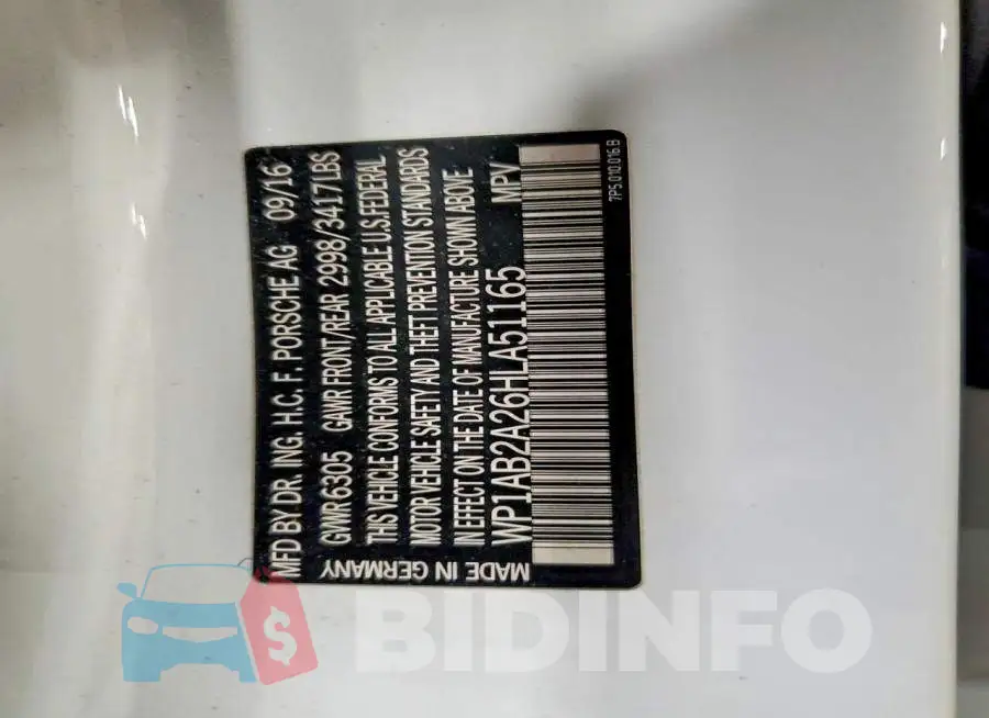 WP1AB2A26HLA51165 Photo# 13