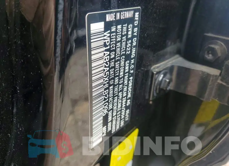 WP1AB2A5XHLB21096 Photo# 12