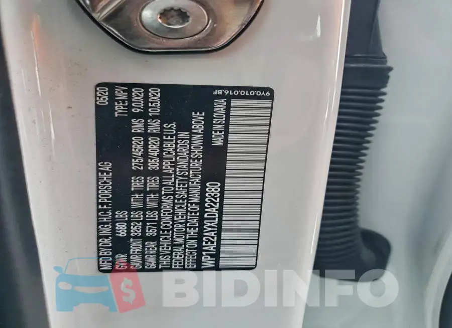 WP1AE2AYXLDA22380 Photo# 13