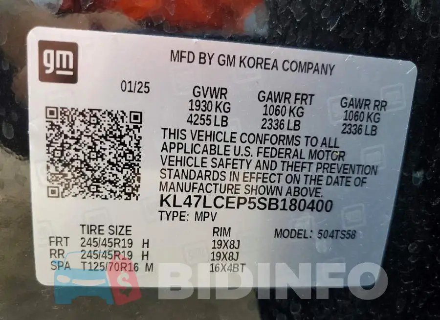 KL47LCEP5SB180400 Photo# 13