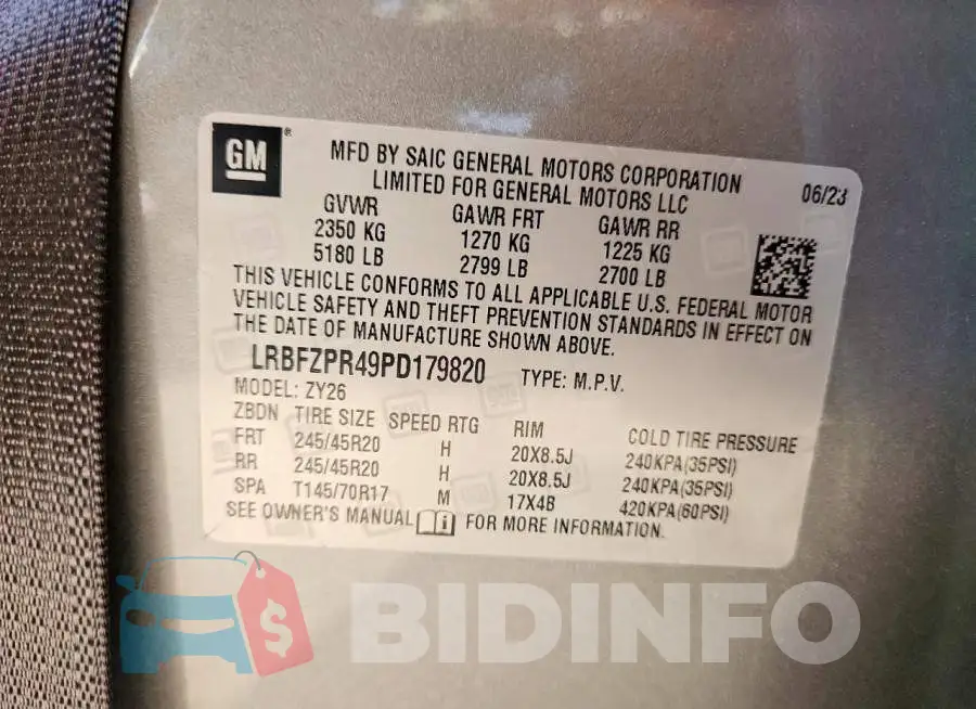 LRBFZPR49PD179820 Photo# 12