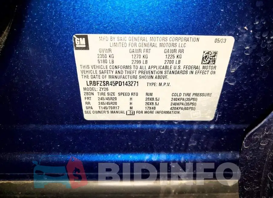 LRBFZSR45PD143271 Photo# 13