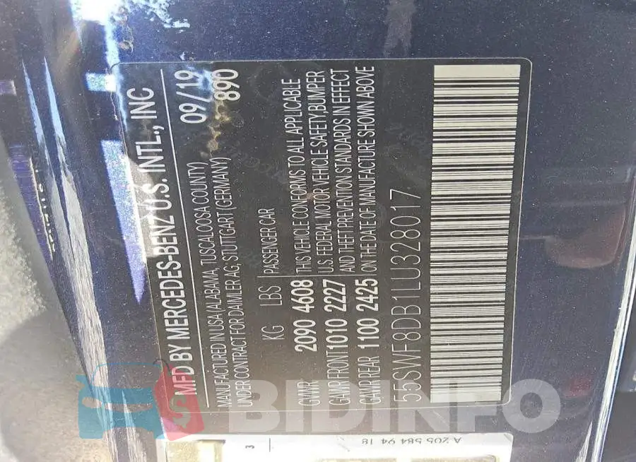 55SWF8DB1LU328017 Photo# 13