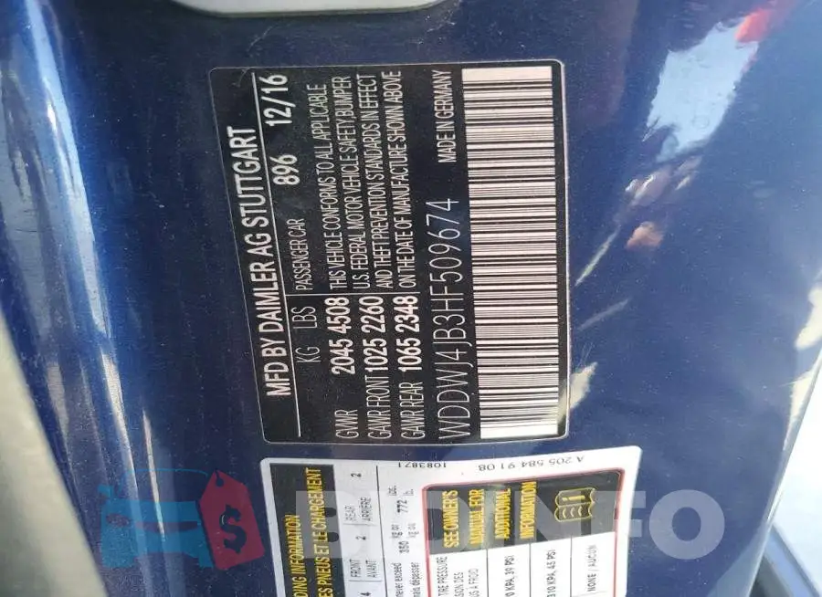 WDDWJ4JB3HF509674 Photo# 12