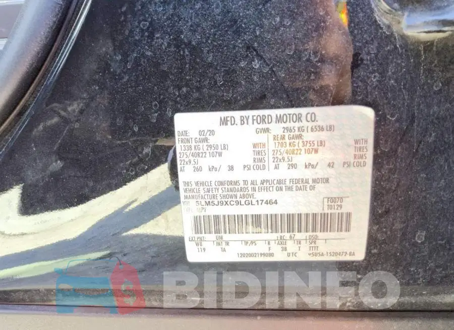 5LM5J9XC9LGL17464 Photo# 13