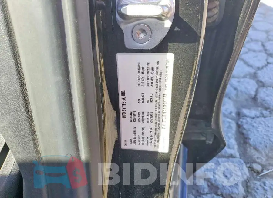 5YJ3E1EA1KF421123 Photo# 12