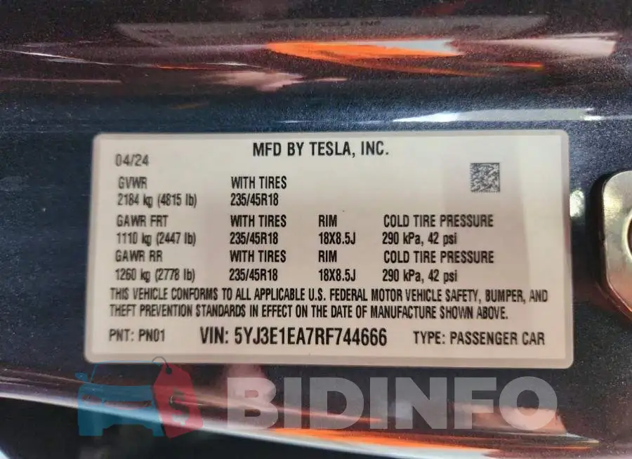 5YJ3E1EA7RF744666 Photo# 12