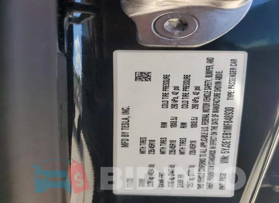 5YJ3E1EB1MF848930 Photo# 12