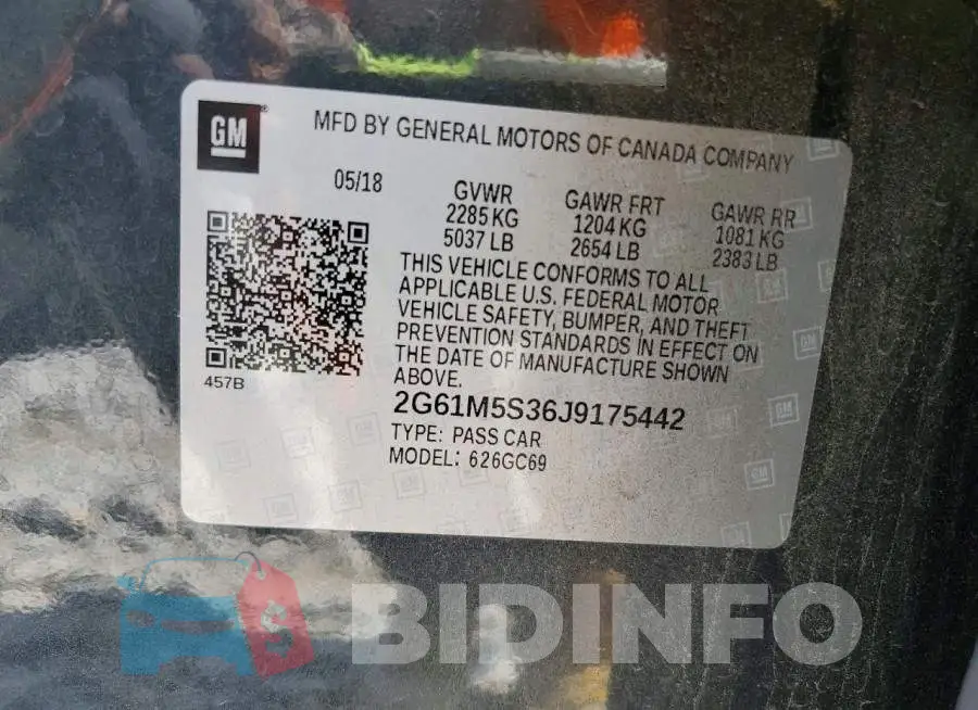 2G61M5S36J9175442 Photo# 12
