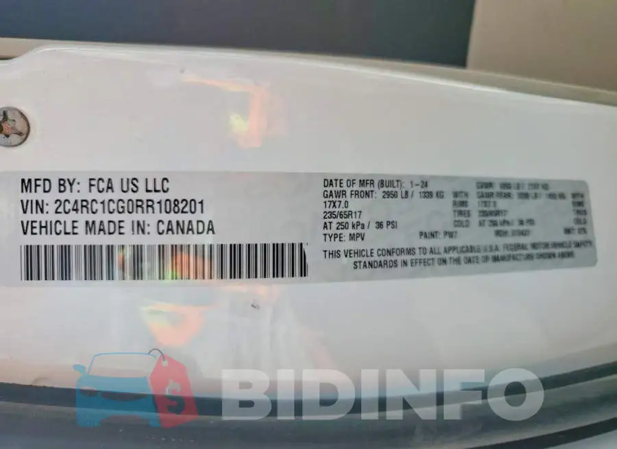 2C4RC1CG0RR108201 Photo# 14