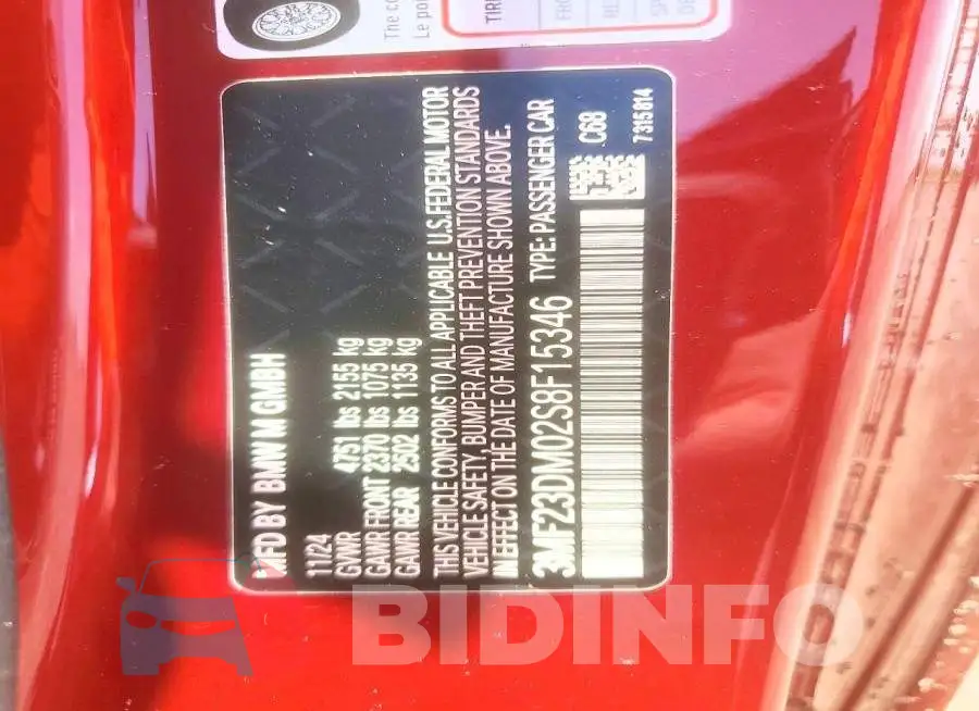 3MF23DM02S8F15346 Photo# 12