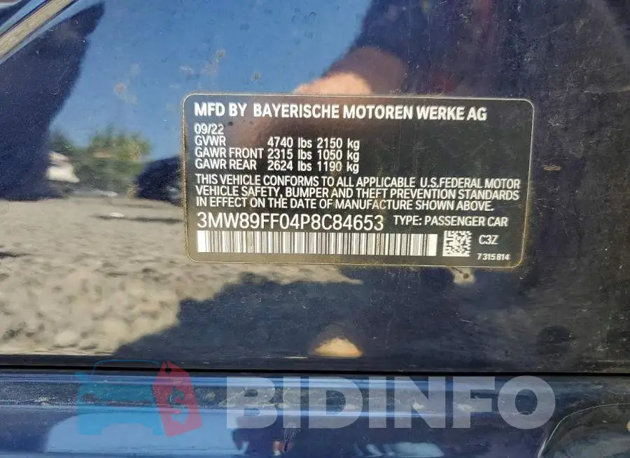 3MW89FF04P8C84653 Photo# 12