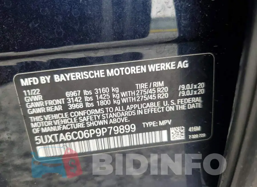 5UXTA6C06P9P79899 Photo# 13