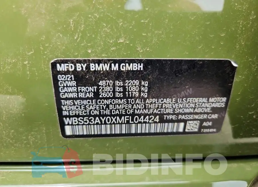 WBS53AY0XMFL04424 Photo# 12