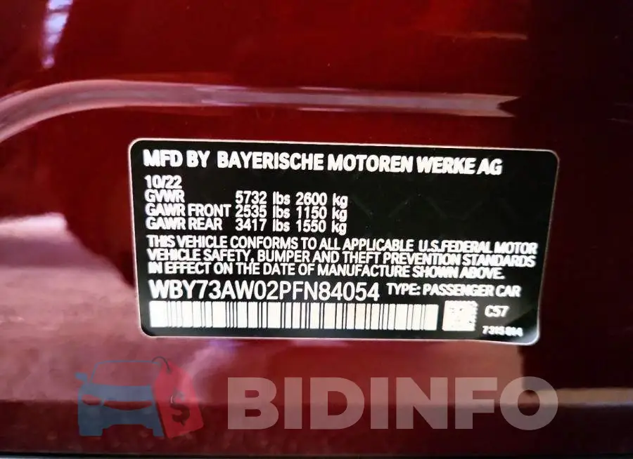 WBY73AW02PFN84054 Photo# 13