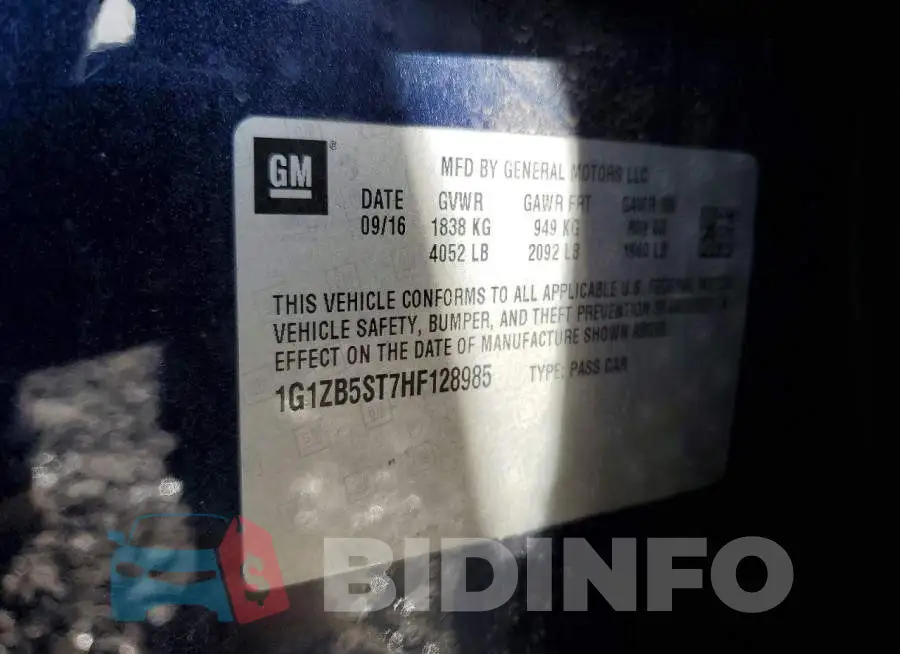1G1ZB5ST7HF128985 Photo# 12