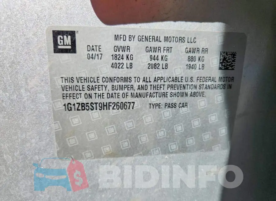 1G1ZB5ST9HF260677 Photo# 12