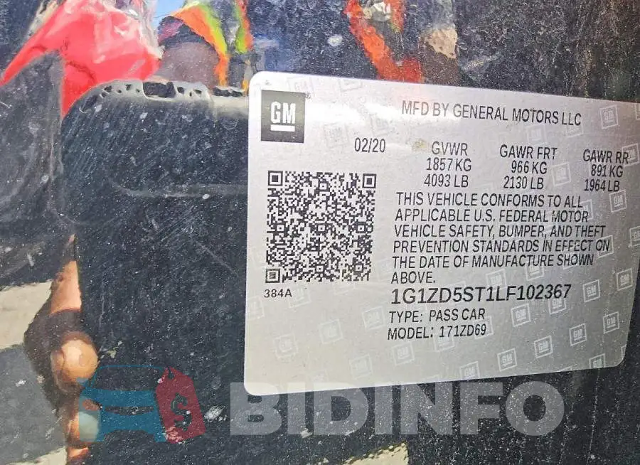 1G1ZD5ST1LF102367 Photo# 5
