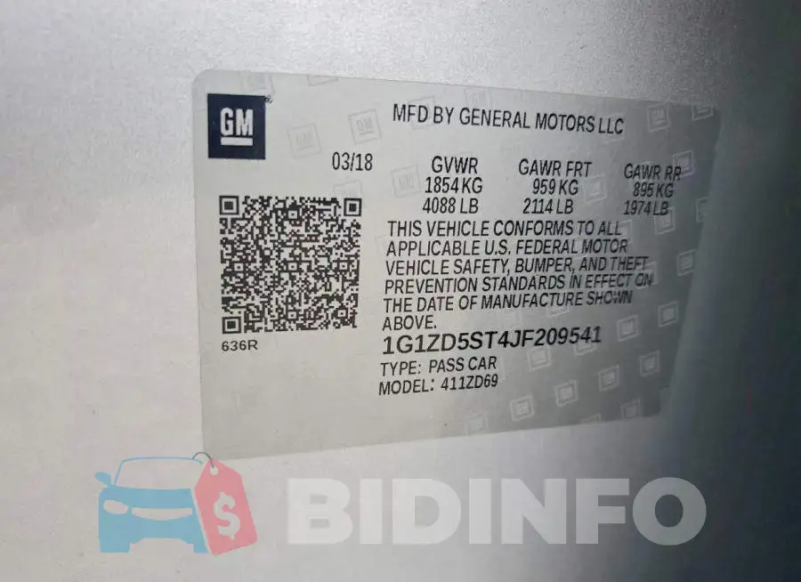 1G1ZD5ST4JF209541 Photo# 13