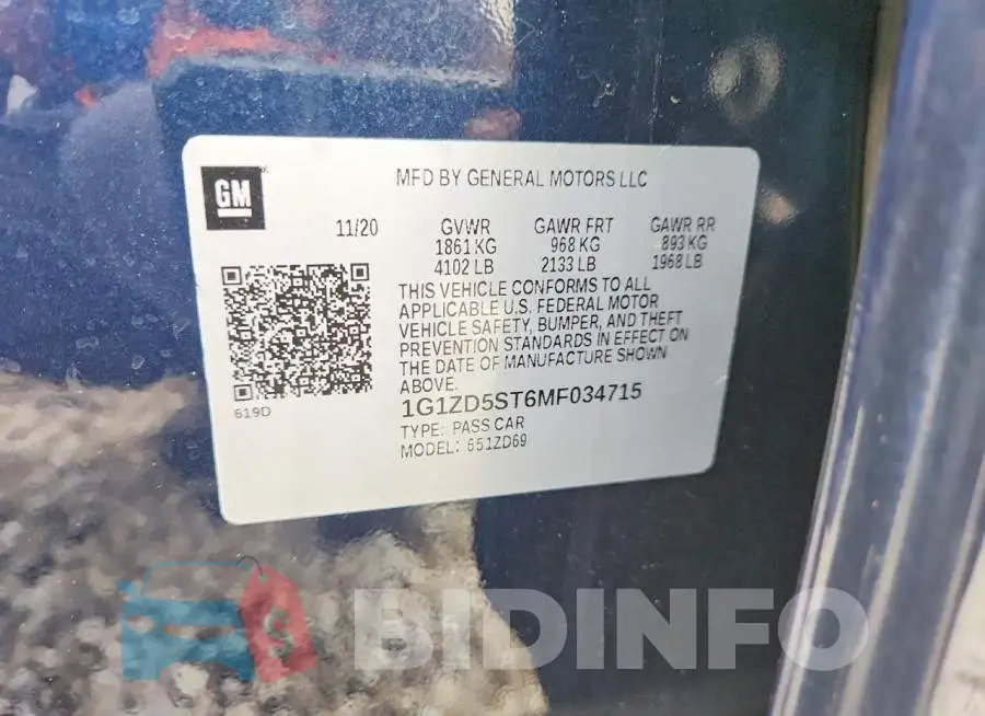 1G1ZD5ST6MF034715 Photo# 11