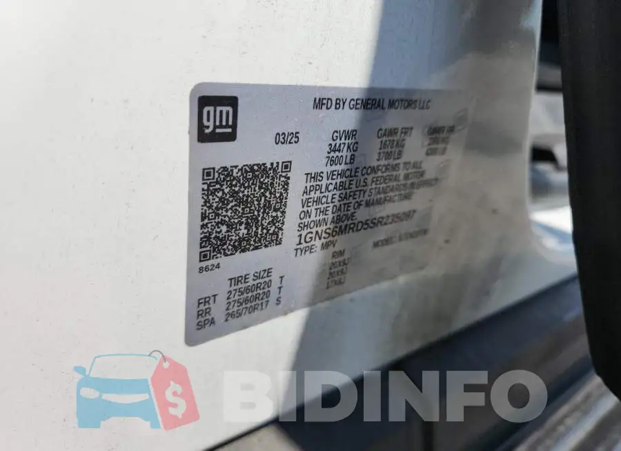 1GNS6MRD5SR235097 Photo# 13