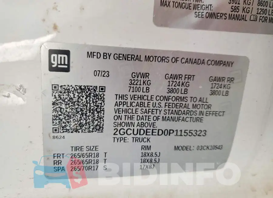 2GCUDEED0P1155323 Photo# 12