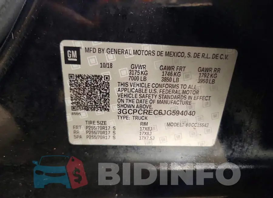3GCPCREC6JG594040 Photo# 12