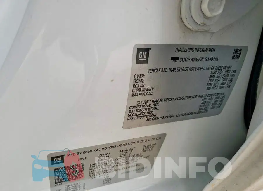 3GCPWAEF8LG149241 Photo# 12