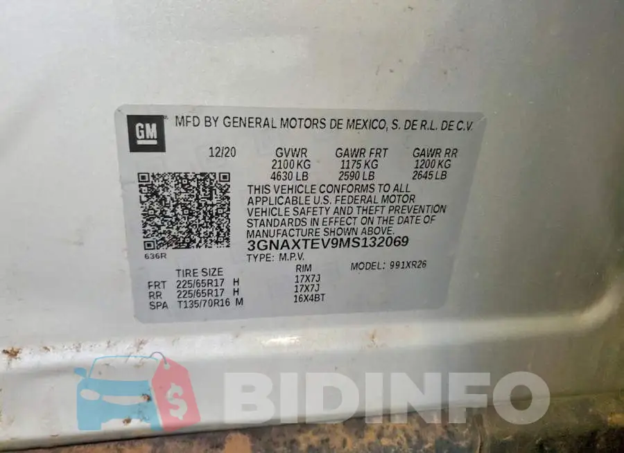 3GNAXTEV9MS132069 Photo# 13