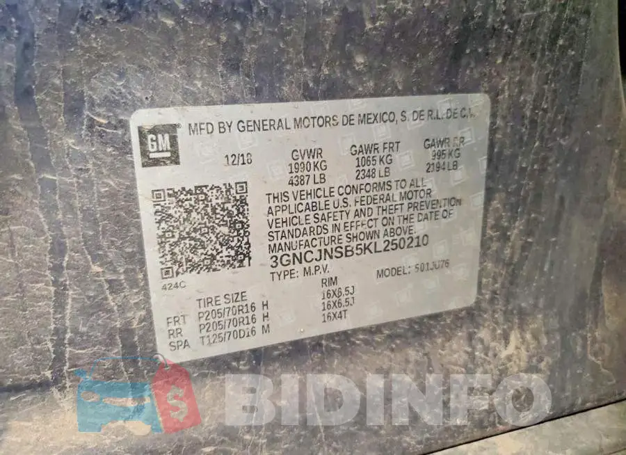 3GNCJNSB5KL250210 Photo# 12