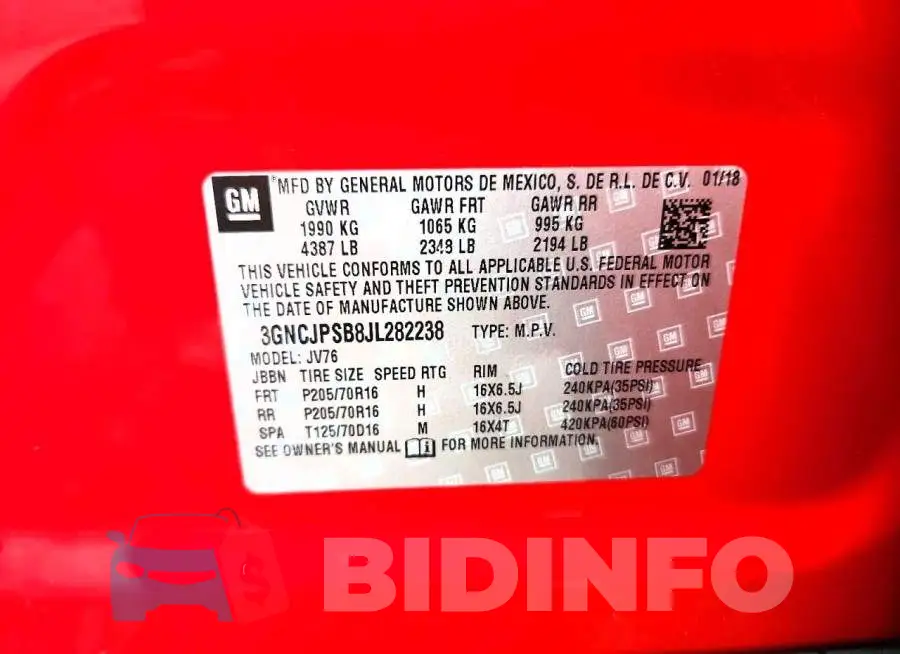 3GNCJPSB8JL282238 Photo# 13