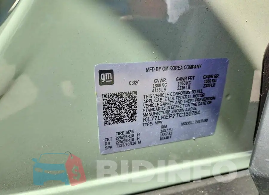 KL77LKEP2TC150764 Photo# 13