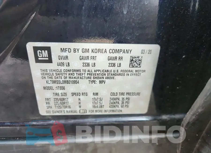 KL79MSSL0MB010954 Photo# 13