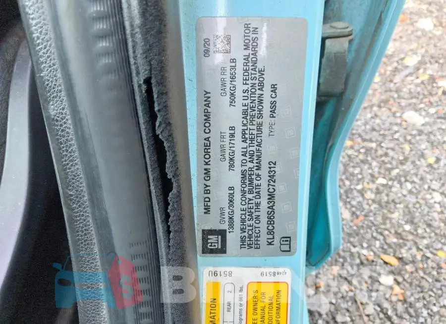 KL8CB6SA3MC724312 Photo# 12