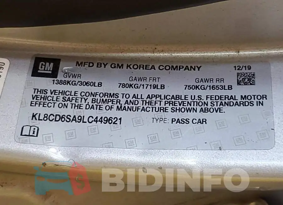 KL8CD6SA9LC449621 Photo# 13