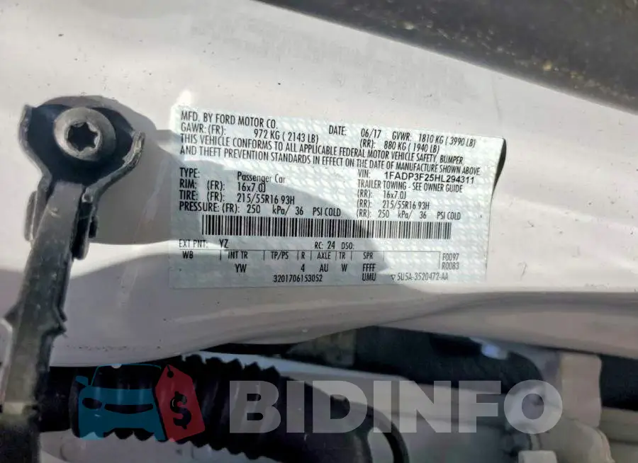 1FADP3F25HL294311 Photo# 12