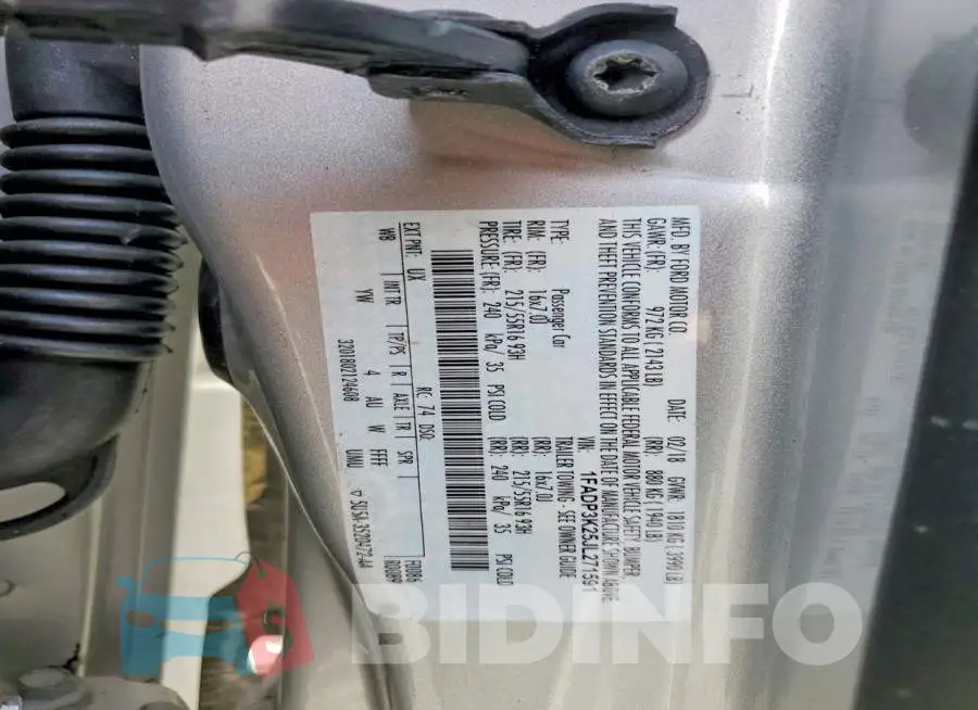 1FADP3K25JL271591 Photo# 14